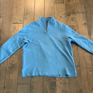 Light blue Polo zip up sweater
Size:M